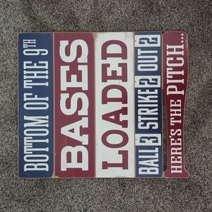 Baseball Themed Wall Art